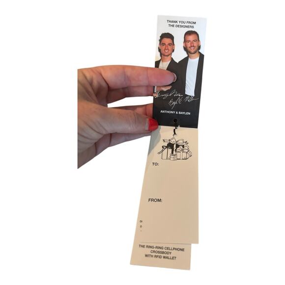 IHKWIP The Ring-Ring Cellphone Crossbody RFID Wallet Brown No Strap NWT - Picture 4 of 7